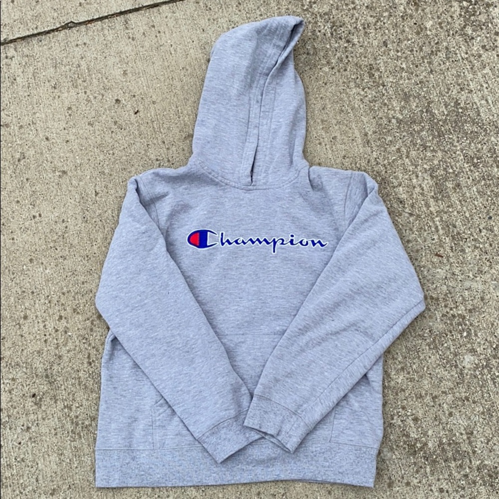 Gray champion sweatshirt